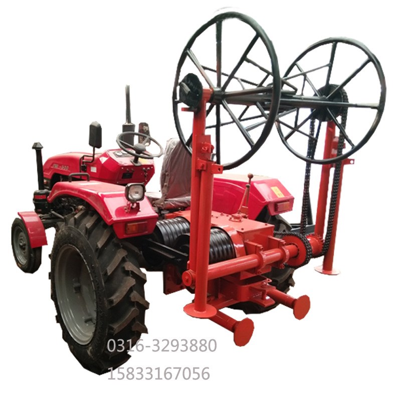 手扶拖拉机绞磨机 拉电缆收线牵引机电缆敷设快速柴油机导线绞磨