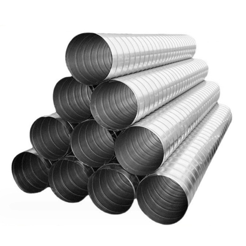 定制镀锌螺旋风管白铁皮烟道201不锈钢风管烟气粉尘通风管道白钢