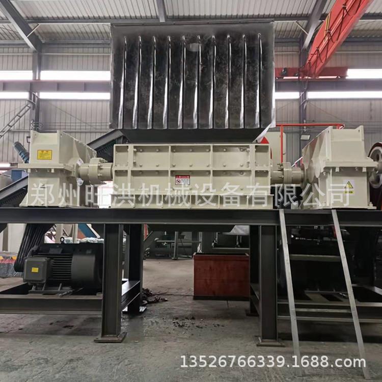 双动力撕碎机 建筑废料发动机易拉罐饮料瓶花盒大小蓝桶撕碎设备