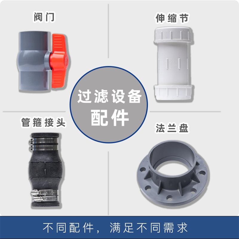 PVC管件阀门球阀伸缩节卡扣橡胶管箍法兰盘接头鱼池过滤设备配件