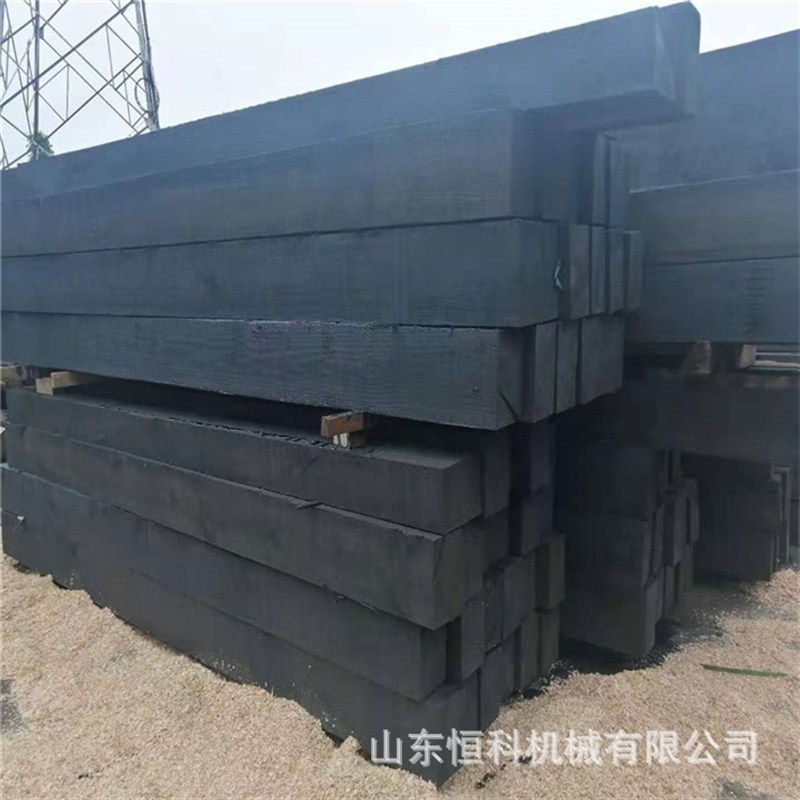 矿用防腐油浸松木 防腐浸油枕木现货 落叶松樟子松2.5米油浸枕木