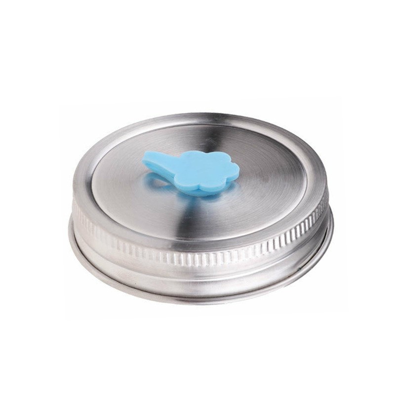 出口BALL梅森瓶密封盖彩色杯盖吸管孔盖304不锈钢盖子梅森盖