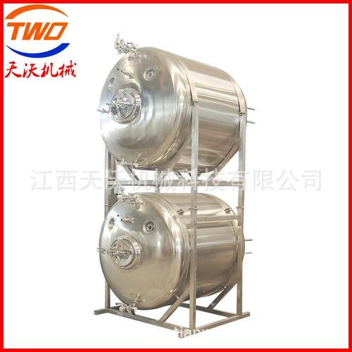 设备800L双层清酒罐叠加卧式清酒罐不锈钢清酒设备直销