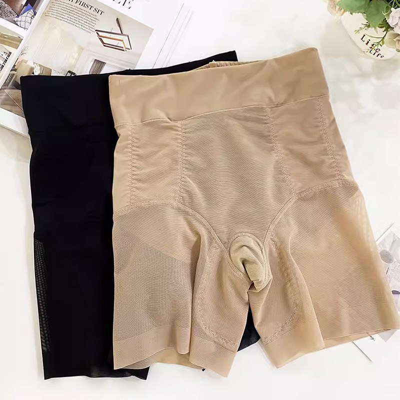 新款收腹裤中高腰美体塑身提臀防走光内裤修身显瘦束腰短裤女薄款