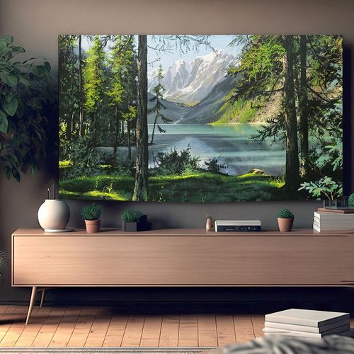 2024新款油画电视罩液晶电视机罩防尘罩套盖布55657586寸壁挂罩子