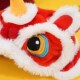 新年舞狮毛边帽子宠物帽子秋冬季 保暖防寒狗狗猫咪头饰喜庆头套