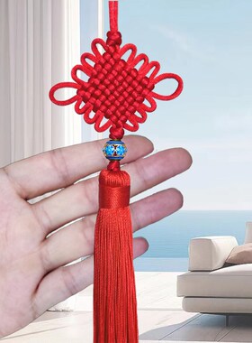 葫芦丝中国结挂件小号红色剑穗福字配饰新年装饰树上挂饰灯笼宫灯