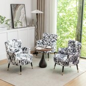 复古阳台布艺单人沙发美式 乡村休闲沙发老虎椅北欧简约客厅沙发