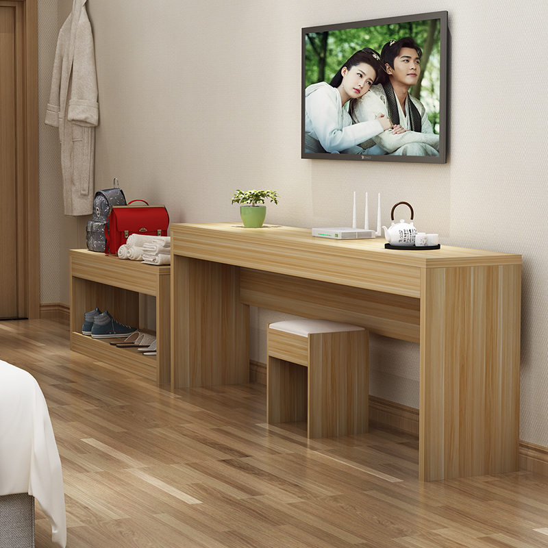 电视柜现代简约酒店宾馆专用客房公寓旅馆简易电视桌写字台床头柜