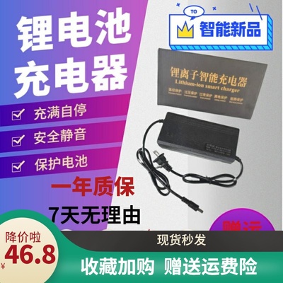 36V42V48V54.6V60V71.4V72V84V锂电池智能充电器充满自停安全静音