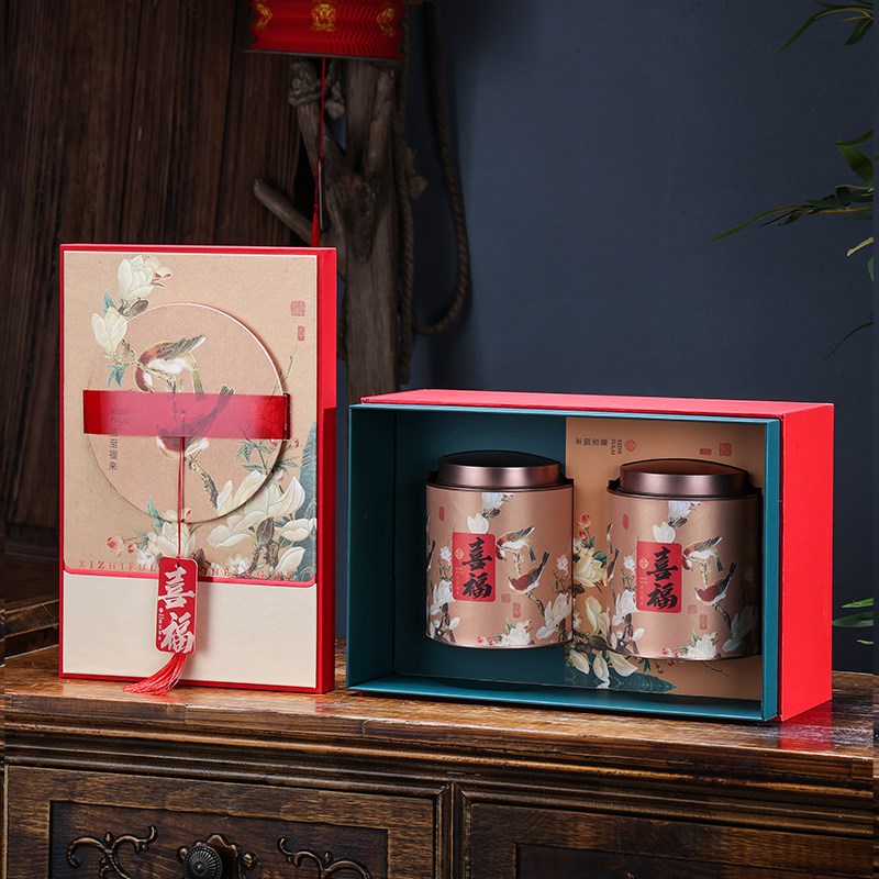 新款茶叶礼盒装空盒创意灯笼绿茶通用半斤一斤装红茶包装盒空礼盒