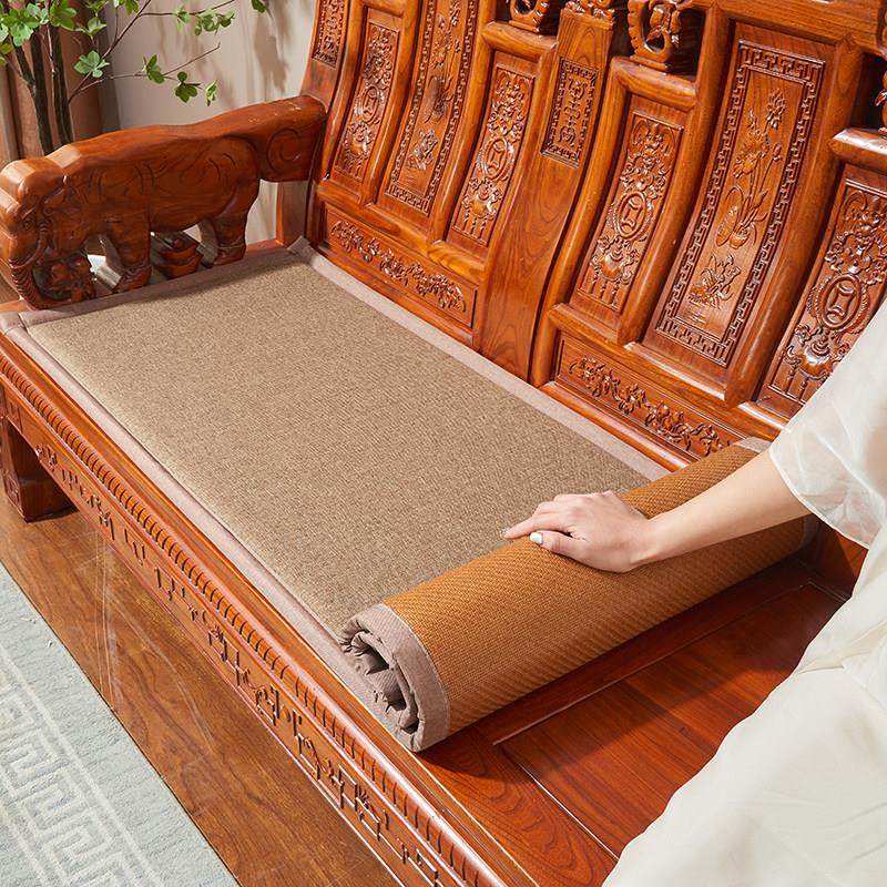双面加厚夏季红木沙发藤席坐垫凉席垫子新中式沙发垫实木椅垫坐垫,居家布艺,沙发垫,淘宝优惠券,粉丝福利购,淘宝优惠卷
