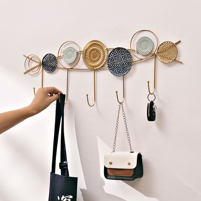 北欧门艺术装饰挂钩进门玄关墙面创意轻奢银杏叶客厅收纳挂墙衣架,家居饰品,装饰挂钩,淘宝优惠券,粉丝福利购,淘宝优惠卷