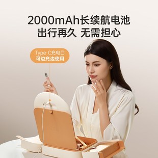 斐色耐差旅包包镜智能led化妆镜带灯女士便携化妆包补光梳妆镜子