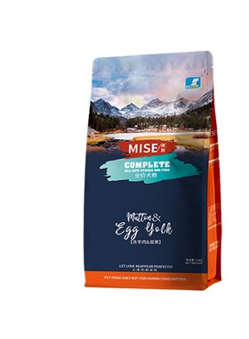 mise美斯羊肉蛋黄全价犬粮成犬幼犬通用狗粮泰迪美毛减泪痕10公斤