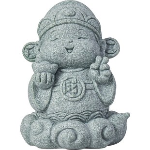 国潮逍遥小神仙茶宠摆件盆栽鱼缸造景禅意如来观音佛像桌面装饰品