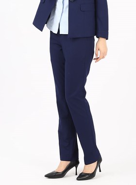 雷克萨斯4S店西裤女士长裤宝蓝色修身免烫秋冬加绒加厚工作服西裤