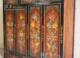 新中式 古典家具实木堆花西藏柜描彩绘展示柜手绘储物柜餐边柜斗柜