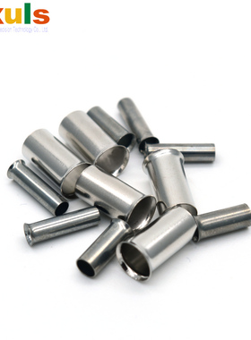 针型管型裸端子EN0508/1008/1508/4009欧规套管冷压端头铜管镀锡