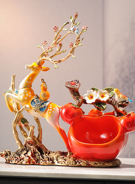 新中式高档柿子收纳摆件 漂亮的玄关客厅电视柜酒柜搭配装饰品