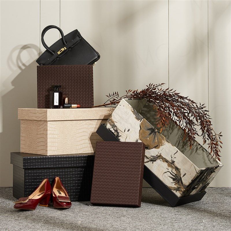 MOON慕空间样板房花纹收纳盒衣帽间衣柜装饰品收纳箱摆件展厅陈设,家居饰品,装饰摆件,淘宝优惠券,粉丝福利购,淘宝优惠卷