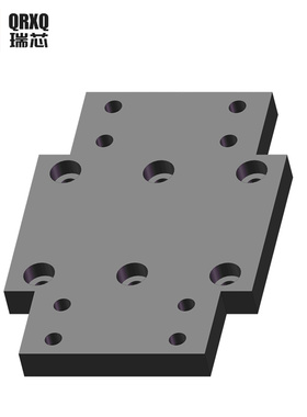 QRXQ丝杆滑台直线模组同步带滑台模组配件连接板直角连接板铝型材