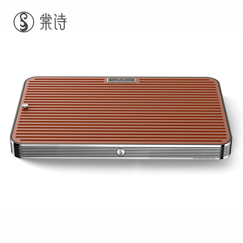 棠诗电木茶盘家用简约小型储水乾泡盘可排水两用铝合金玻璃托盘