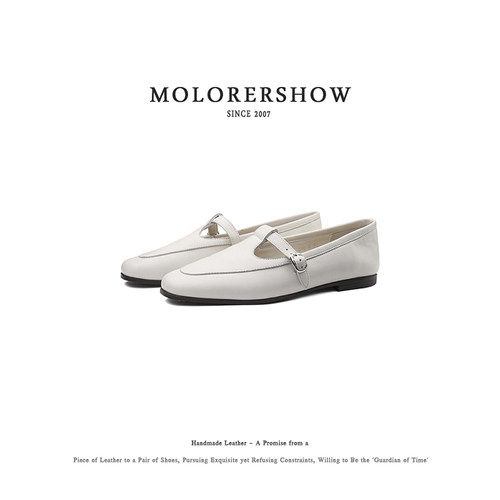 MOLORERSHOW【懒人福音】温柔知性四季通用圆方头单鞋休闲平底女