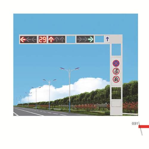 江苏扬州高邮热镀锌喷塑框架式交通信号灯红绿灯杆厂家价格