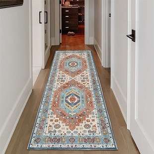 入户门地毯复古风格 吸水耐脏家用过道门厅玄关地垫定做大门口地毯