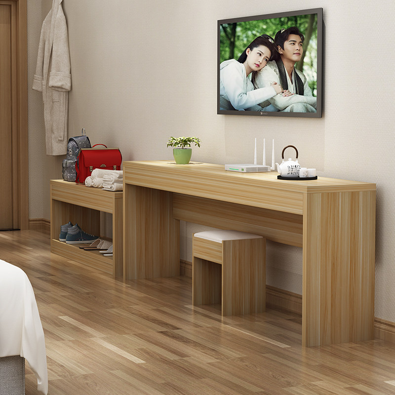 电视柜现代简约酒店宾馆专用客房公寓旅馆简易电视桌写字台床头柜