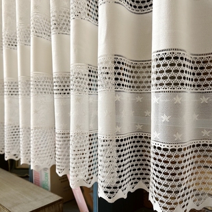 简约书房卧室门帘 小半帘短门帘柜帘 日式免打孔遮挡帘挂帘厨房半