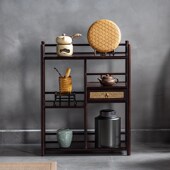 茶水柜沙发边几茶水架家用茶边柜楠竹茶柜多功能客厅沙发边侧柜