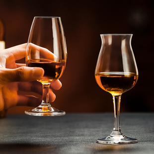 郁金香威士忌闻香杯高脚洋酒品酒杯 水晶玻璃烈酒杯ISO标准品鉴杯