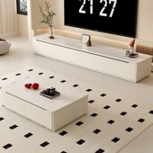 馨佰利茶几电视机柜家用客厅落地柜全实木岩板餐桌椅全套组合套装