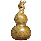 天然金丝楠木葫芦手把件木雕摆件手捻工艺品钥匙扣车挂龙年礼物