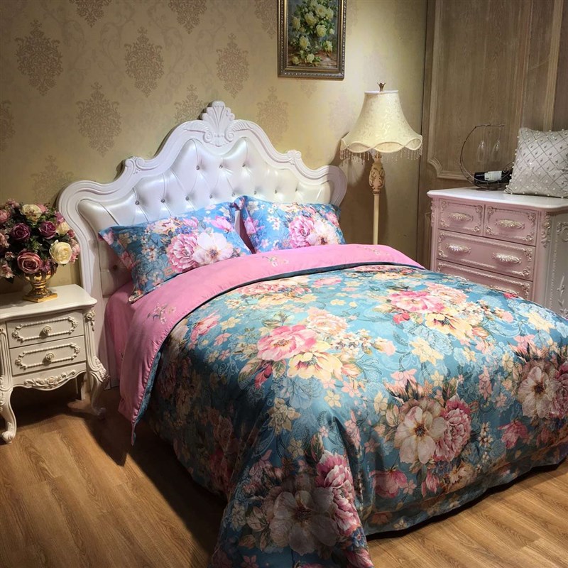 欧式提花全棉加厚磨毛四件套纯棉婚庆床品床上用品4件套秋冬保暖