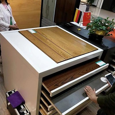 瓷砖抽拉展架抽屉式木地板展示架推拉样品石材多功能 立式 落地式