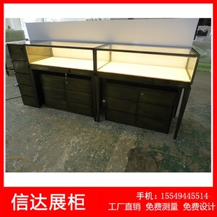 不锈钢奢饰品展示柜透明玻璃珠宝首饰展柜精品展柜陈列柜定制展柜