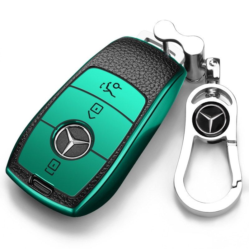 2023款北京奔驰新EQB350 EQA260 EQC400钥匙套汽车专用钥匙包扣壳