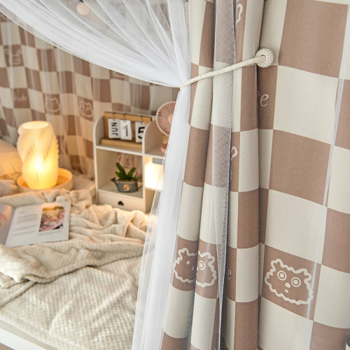 宿舍床帘上铺下铺加厚学生床遮光帘子高低床围帘隔断帘桌帘寝室