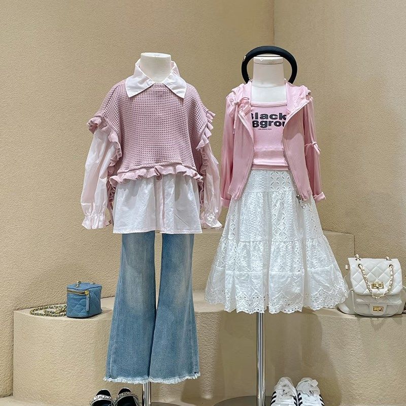 女童喇叭牛仔裤春夏2025单裤休闲长裤子显瘦显高宽松百搭中大童潮,童装/婴儿装/亲子装,儿童牛仔裤,淘宝优惠券,粉丝福利购,淘宝优惠卷