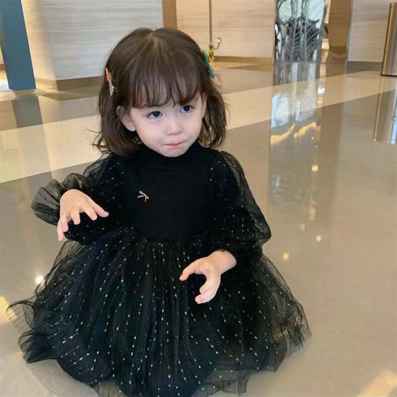 女童连衣裙春秋装宝宝加绒裙子儿童长袖公主裙宝宝蓬蓬纱裙蛋糕裙