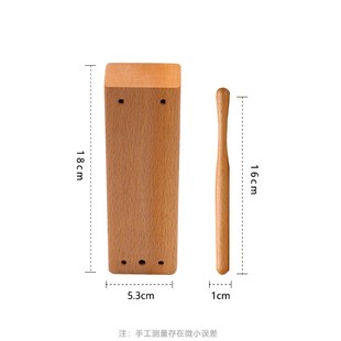 奥尔夫打击乐器榉木方木梆子民族乐器高低音梆子戏曲双音豫剧梆子