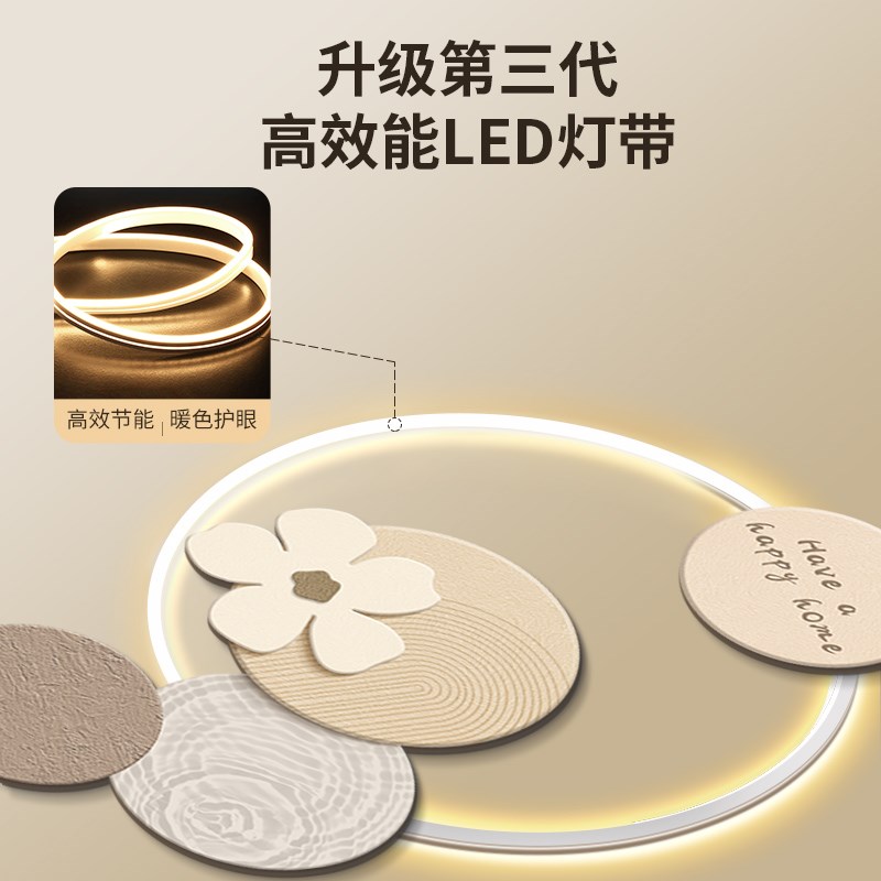 奶油风入户玄关装饰画轻奢高级感走廊过道挂画创意花卉绿植灯画图片