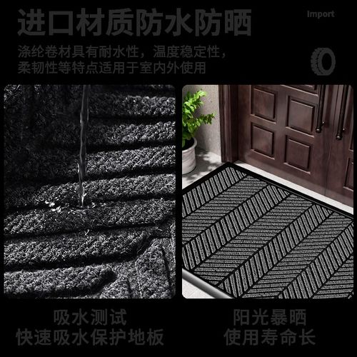 豪宅高级感入户门地垫防滑耐磨家用门口进门玄关脚踏垫可裁剪地毯