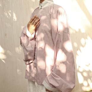 裳裳者华松花春秋汉服日常明制立领竖领翻领对襟琵琶袖提花棉短衫