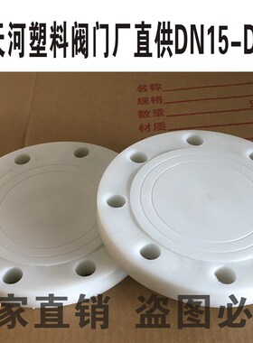 增强聚丙烯 GRPP FRPP PP 八孔法兰片 耐腐蚀盲板 塑料闷头 DN80