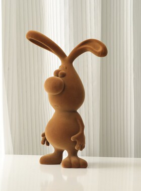 可爱卡通丑萌兔子装饰摆件家居饰品样板间客厅电视柜玄关鞋柜摆设
