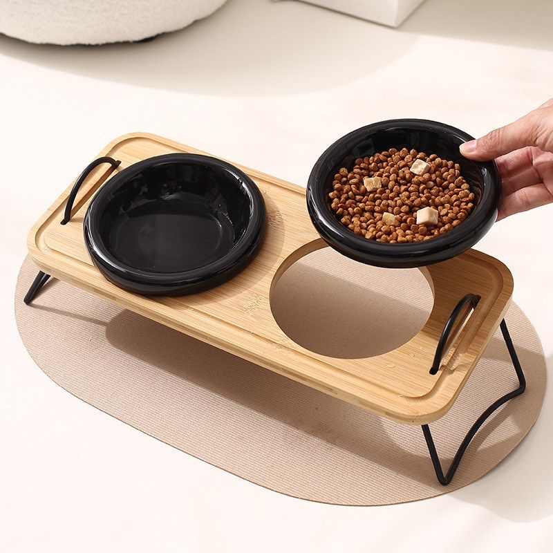 创意奶油风小号PE碗带碗架陶瓷宠物碗猫狗食盆防打翻喝水碗猫咪碗,宠物/宠物食品及用品,猫狗碗/慢食碗,淘宝优惠券,粉丝福利购,淘宝优惠卷